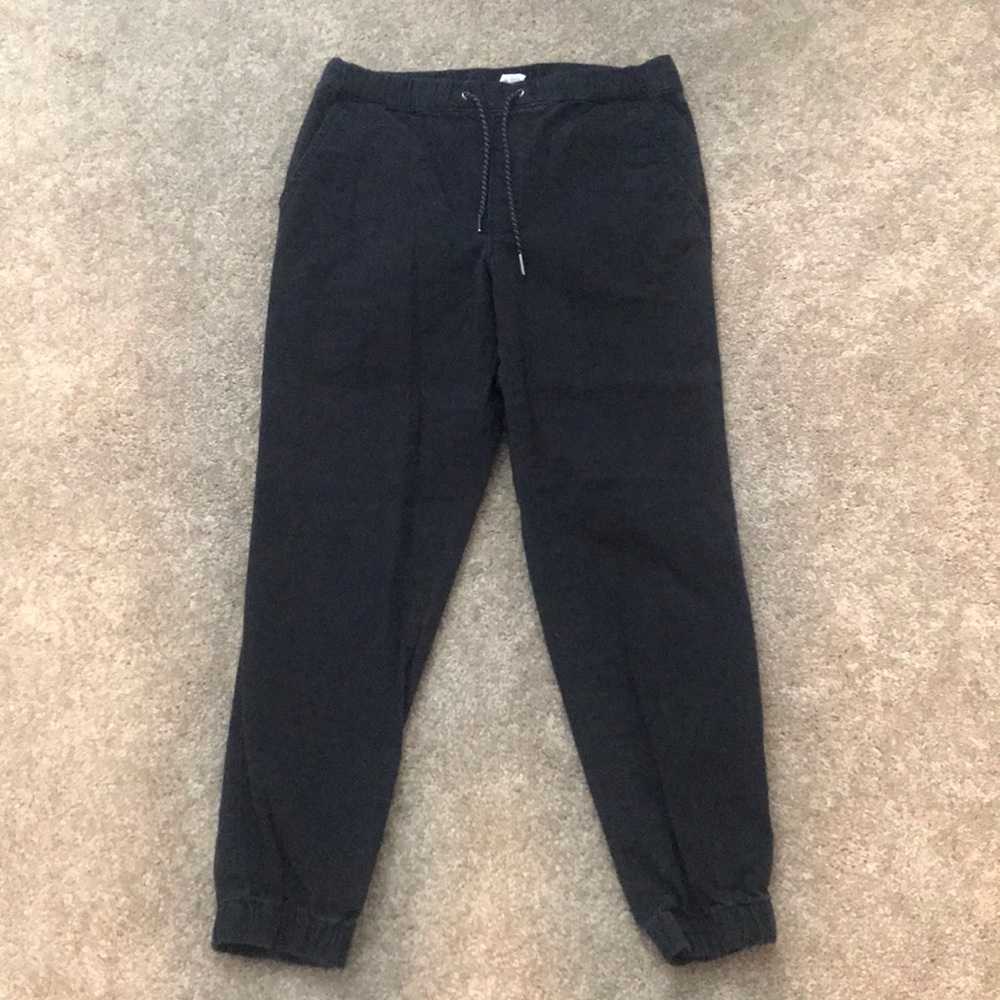 Black khaki joggers